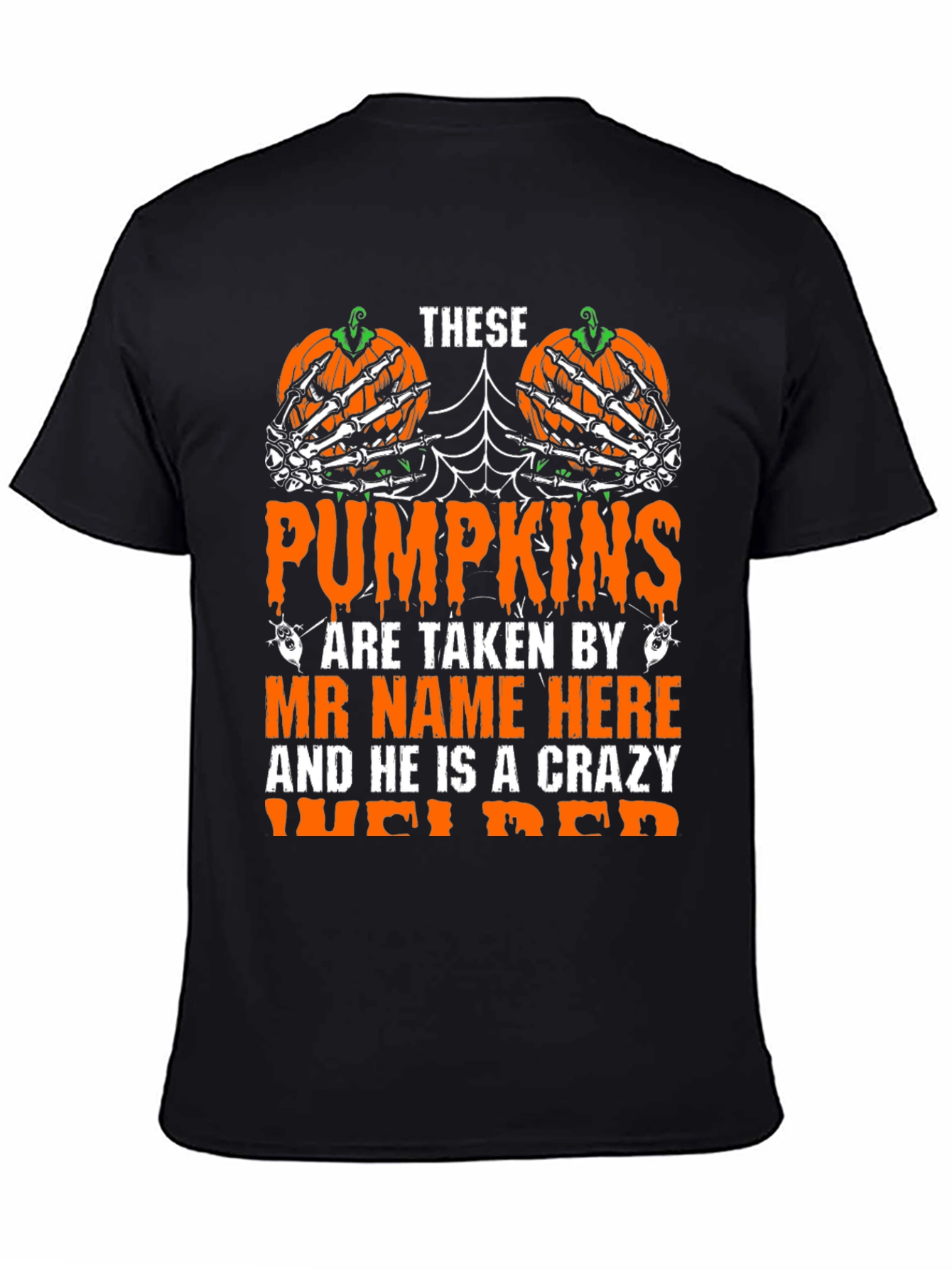 Crazy Welder Halloween Pumpkin T-Shirt