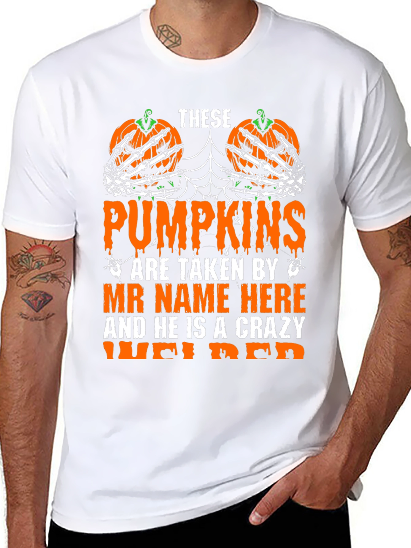 Crazy Welder Halloween Pumpkin T-Shirt