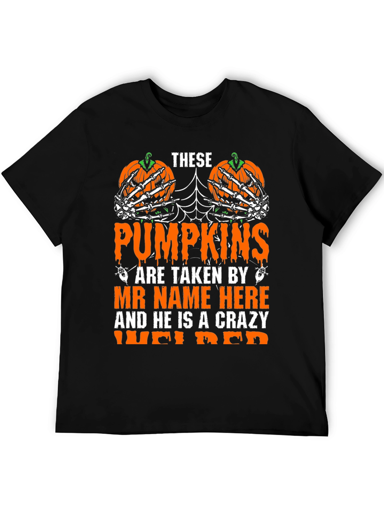 Crazy Welder Halloween Pumpkin T-Shirt