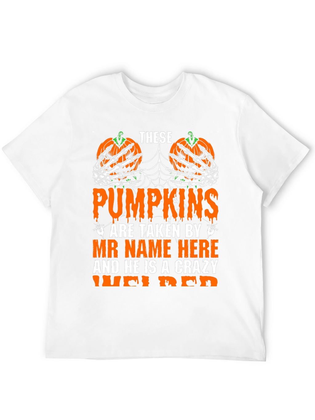 Crazy Welder Halloween Pumpkin T-Shirt