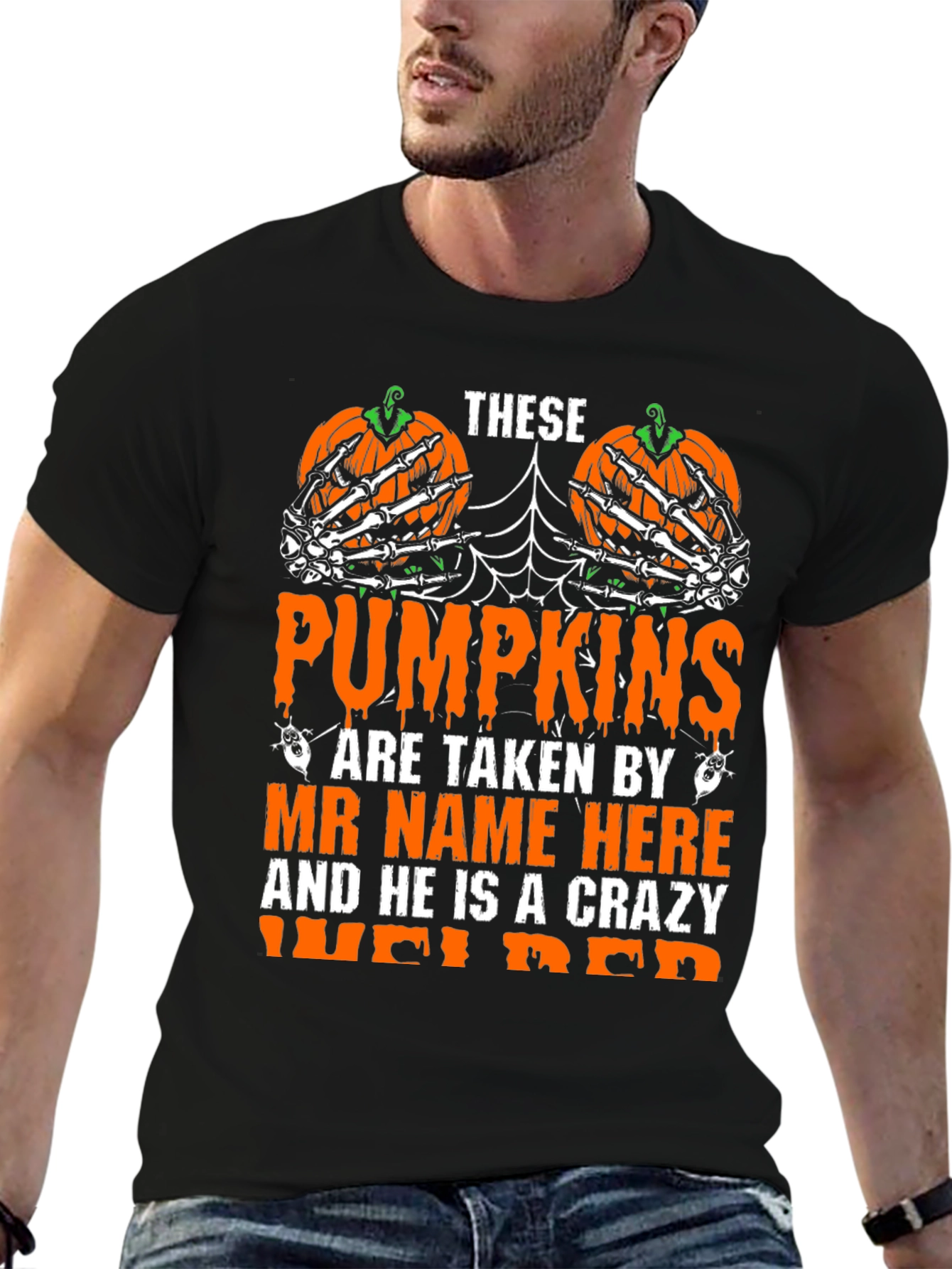 Crazy Welder Halloween Pumpkin T-Shirt