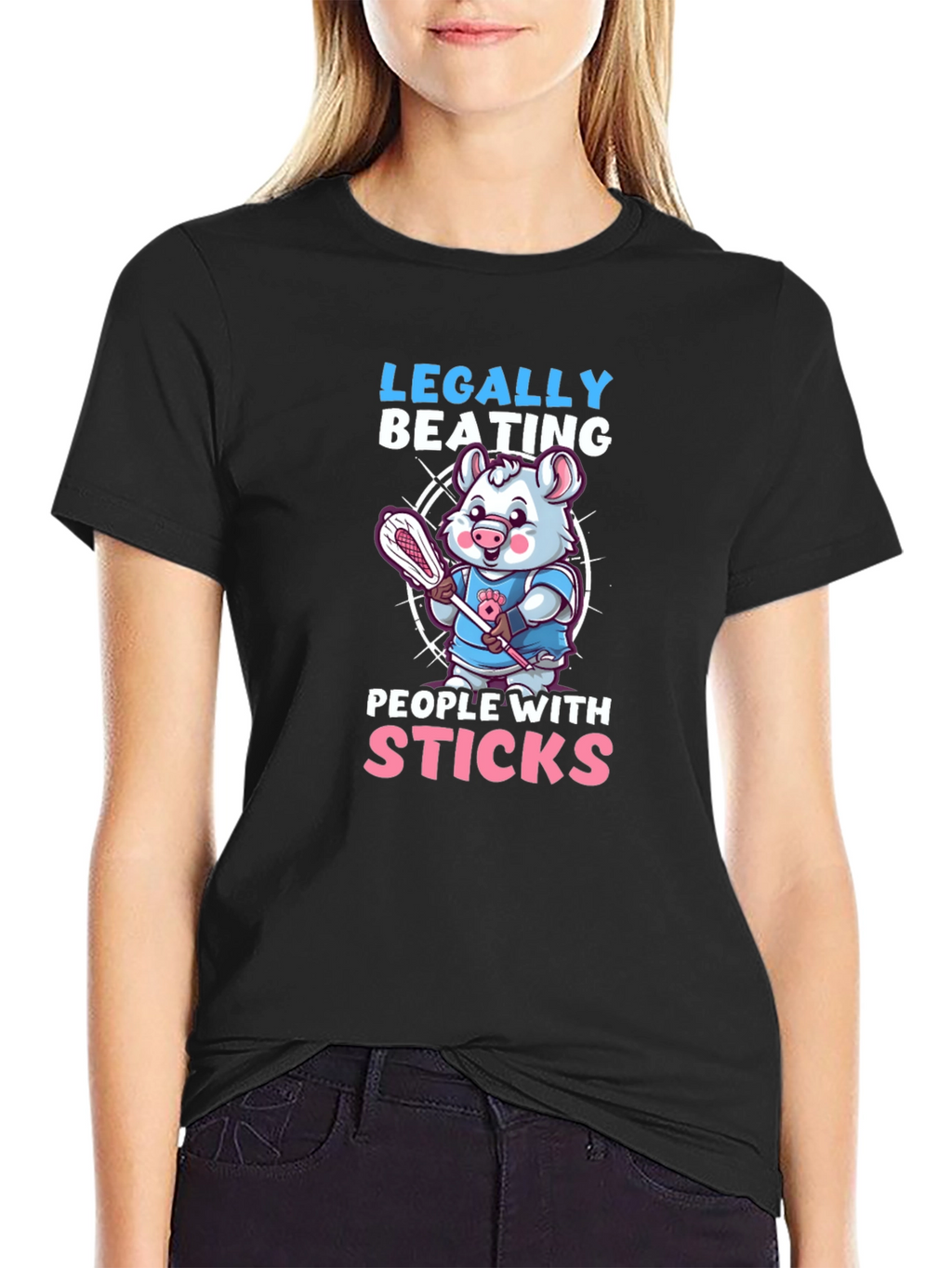Legally Beating People With Sticks T-Shirt