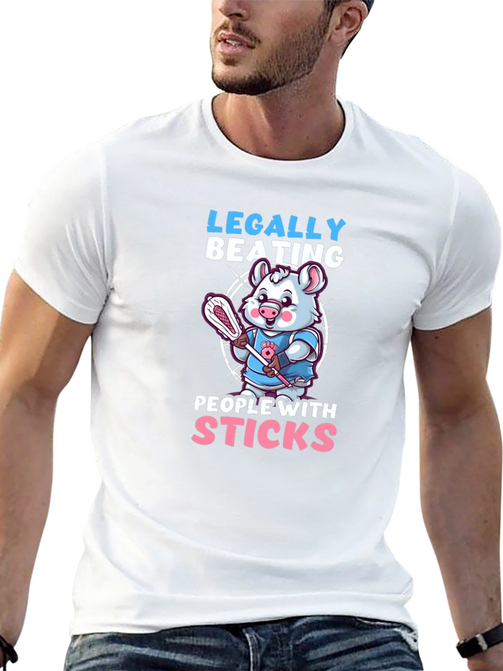 Legally Beating People With Sticks T-Shirt