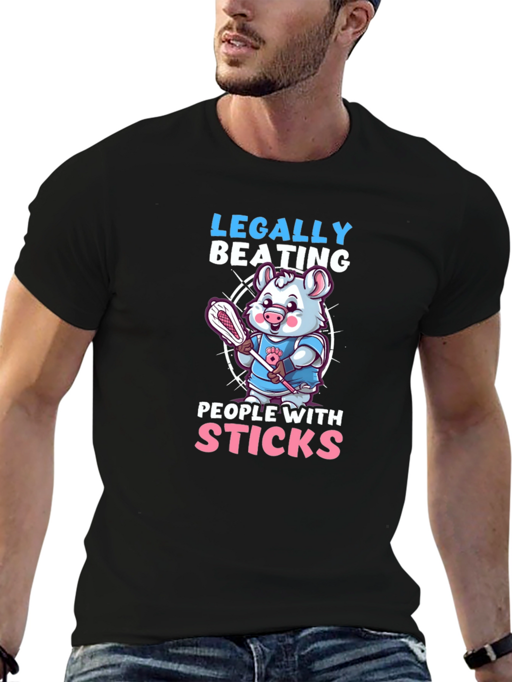 Legally Beating People With Sticks T-Shirt