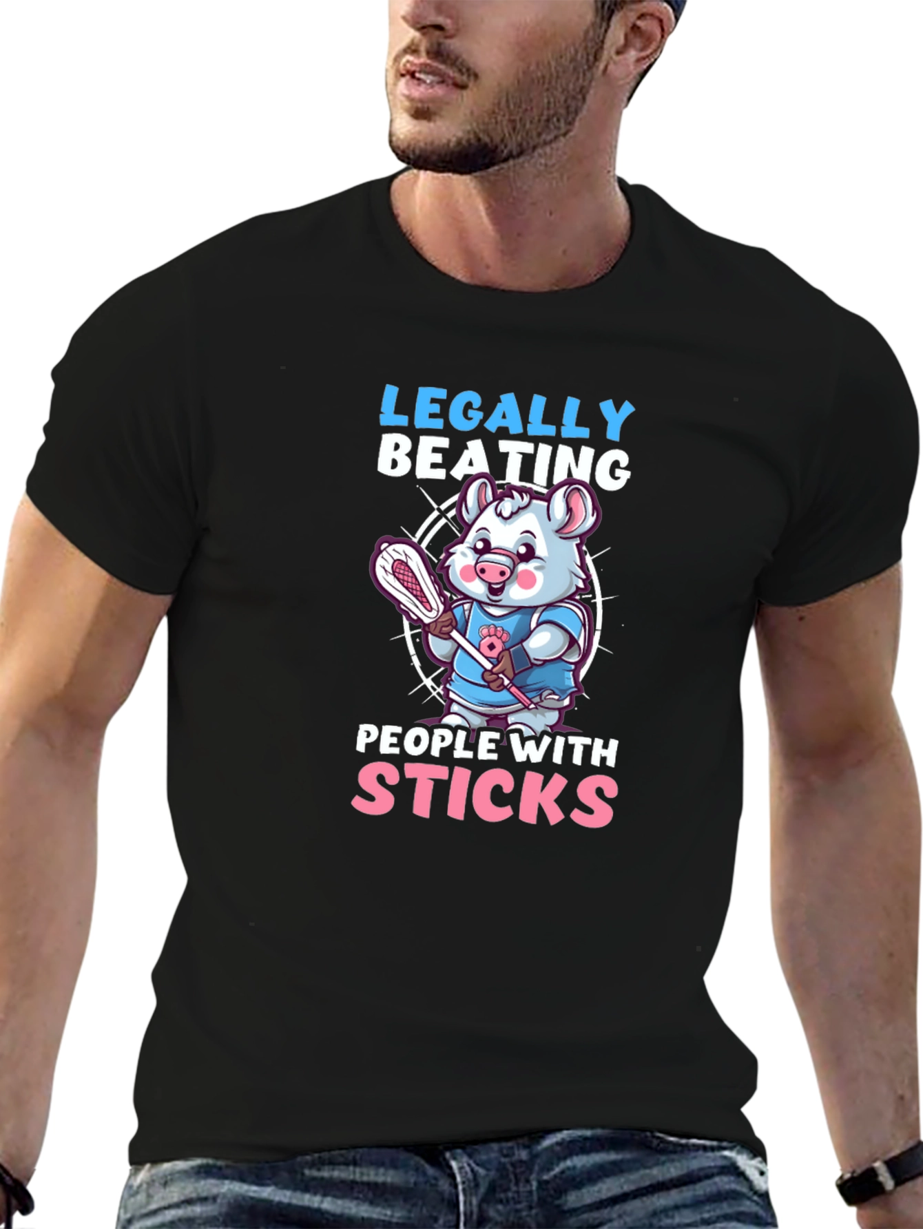 Legally Beating People With Sticks T-Shirt
