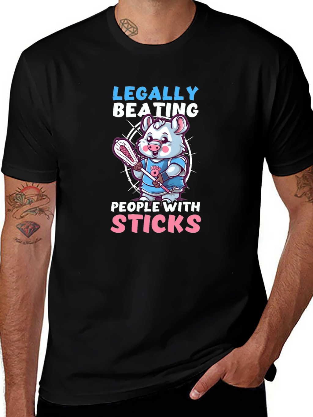Legally Beating People With Sticks T-Shirt