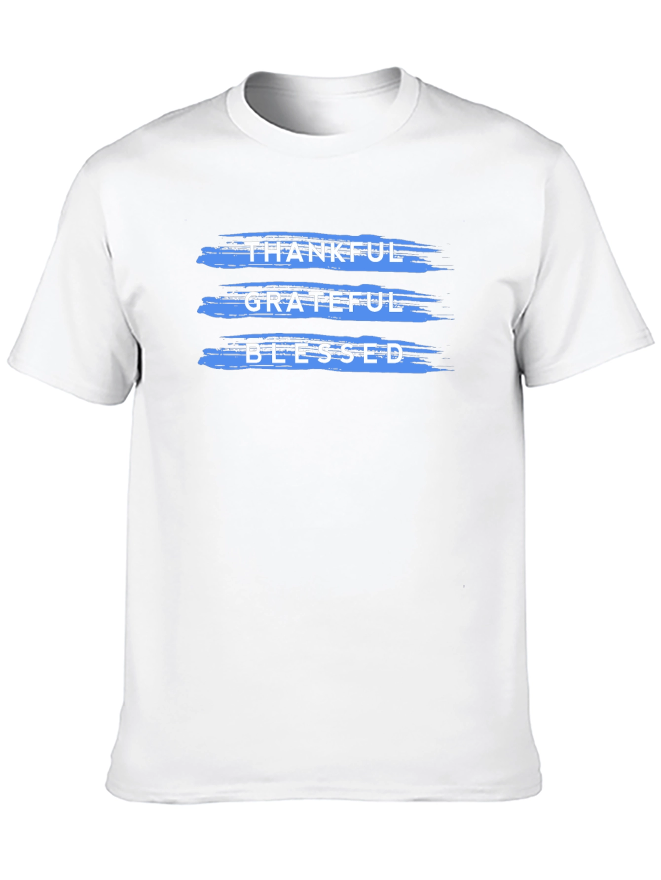 Thankful Grateful Blessed T-Shirt Black