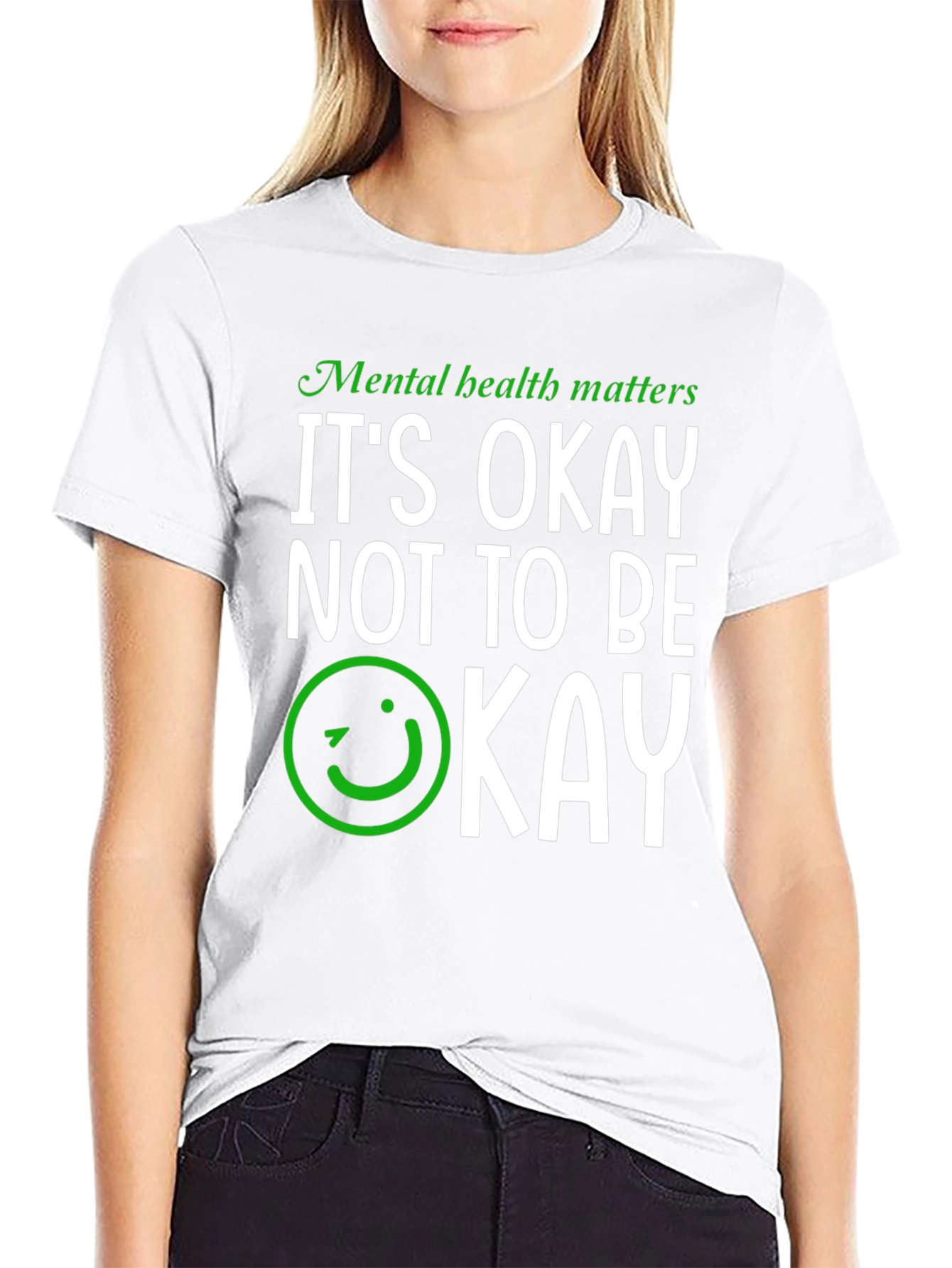 Mental Health Awareness T-Shirt - Its Okay Not to Be Okay