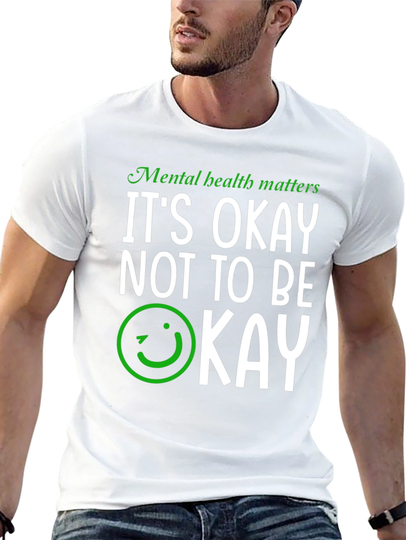 Mental Health Awareness T-Shirt - Its Okay Not to Be Okay