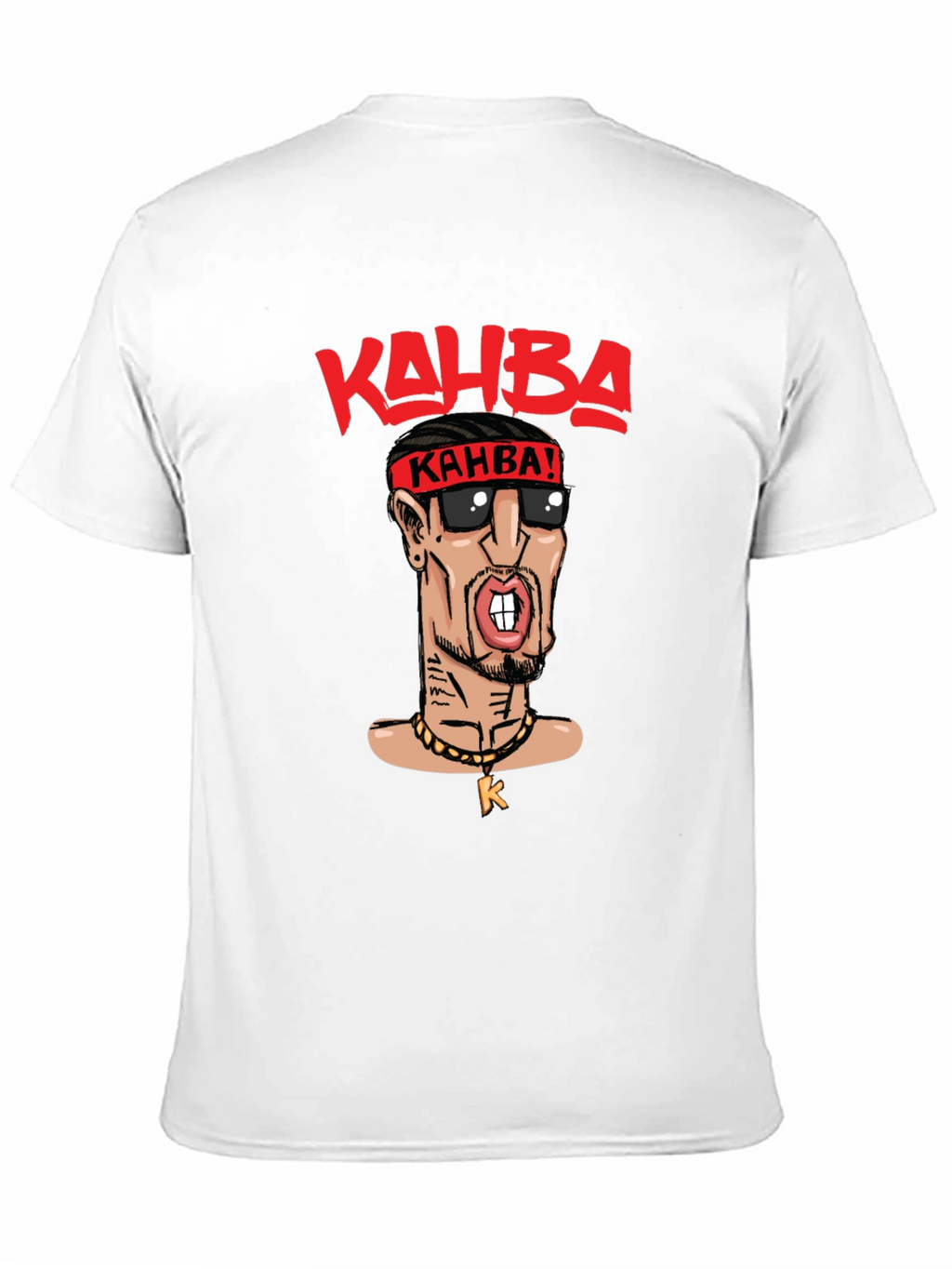 Kahba Cartoon Graphic Black T-Shirt