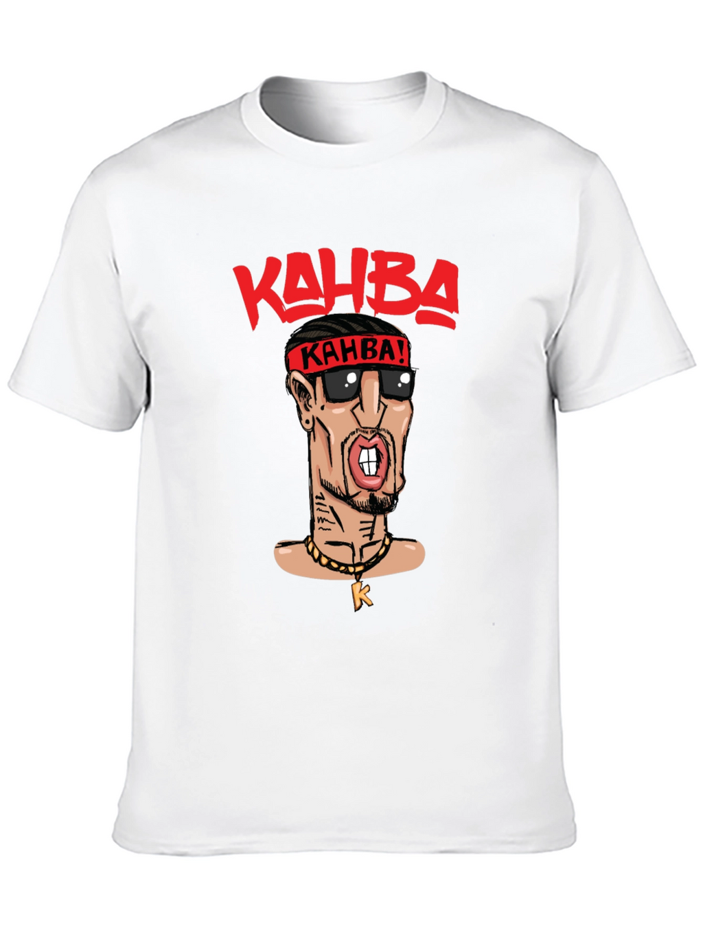 Kahba Cartoon Graphic Black T-Shirt