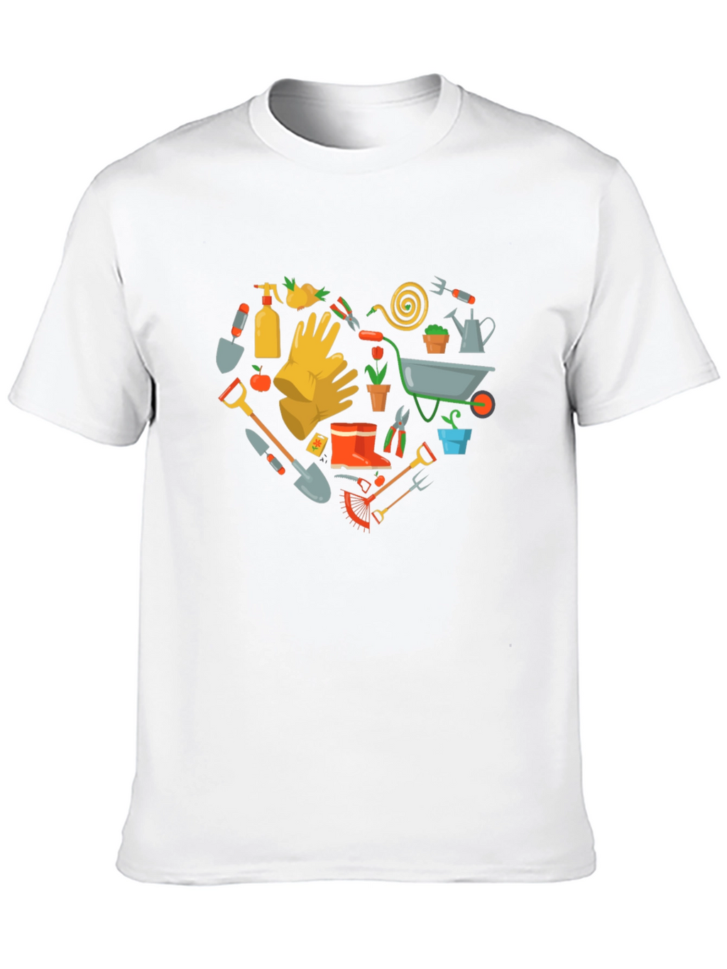 Gardening Heart T-Shirt Love Gardening Tee