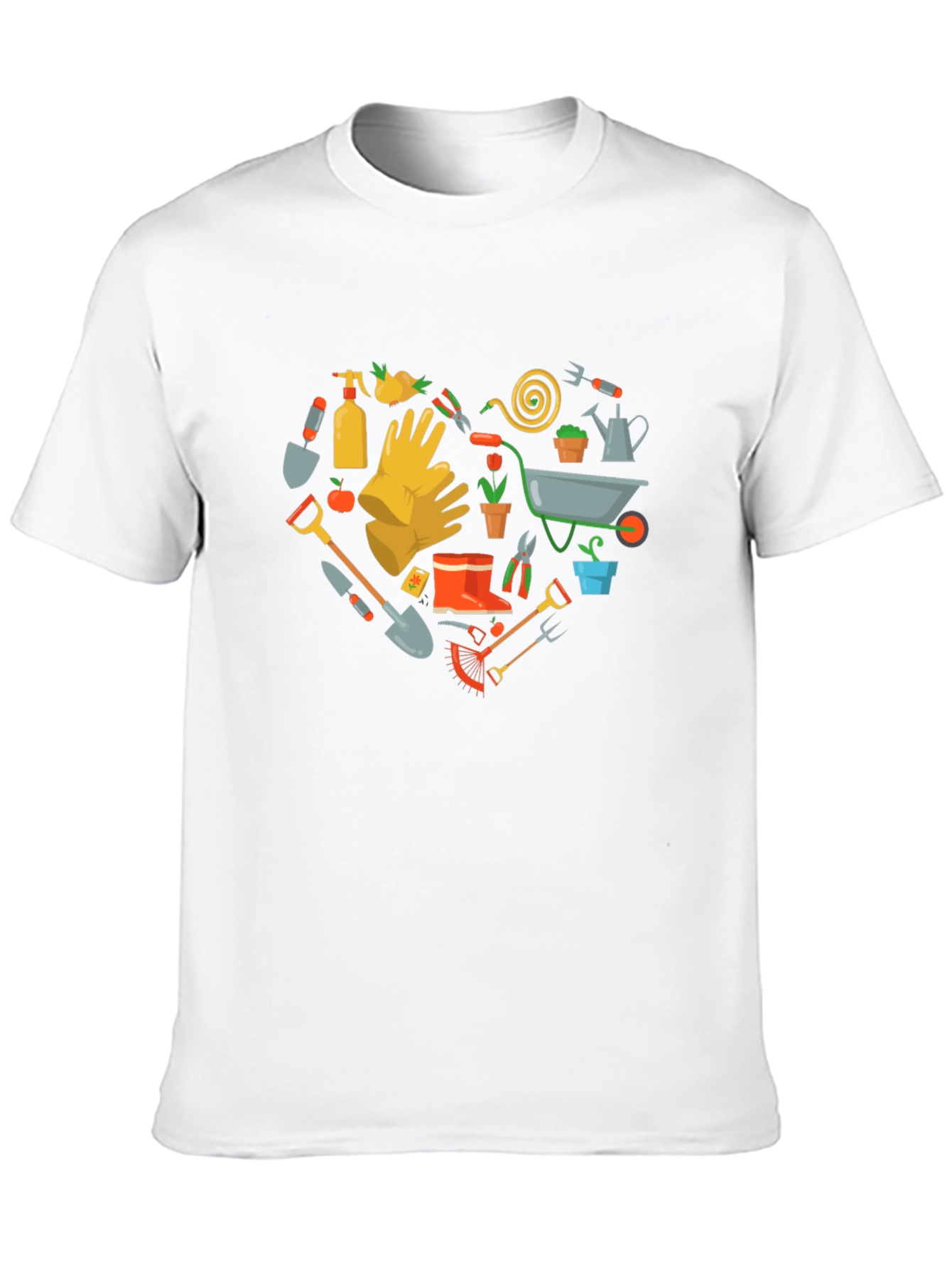Gardening Heart T-Shirt Love Gardening Tee