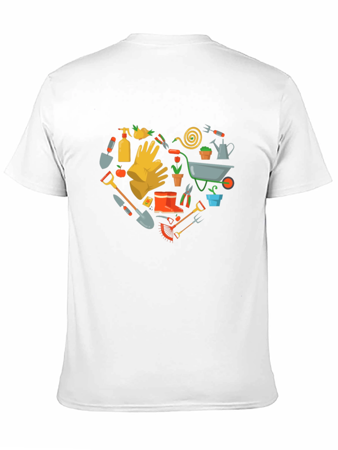 Gardening Heart T-Shirt Love Gardening Tee