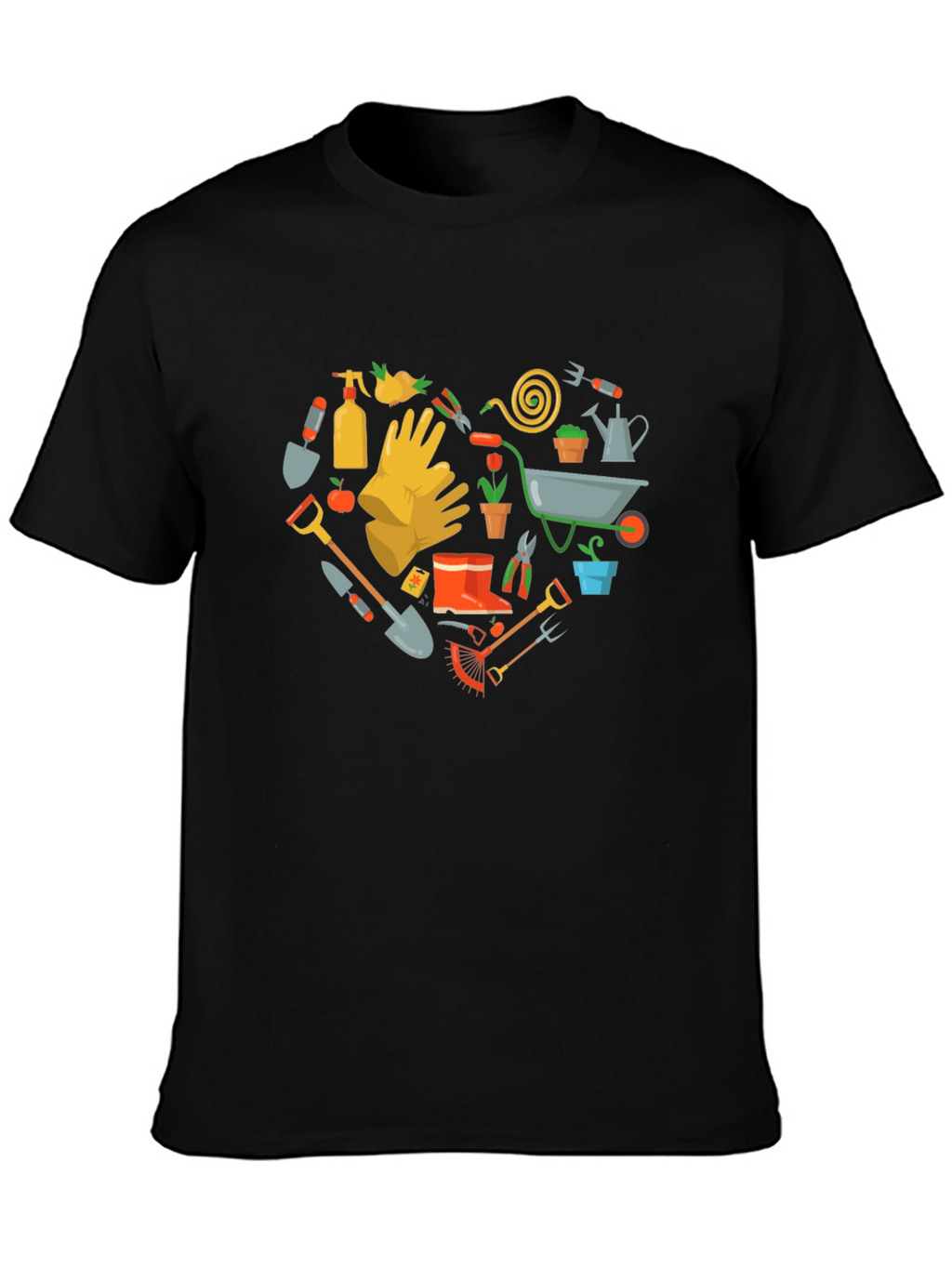 Gardening Heart T-Shirt Love Gardening Tee