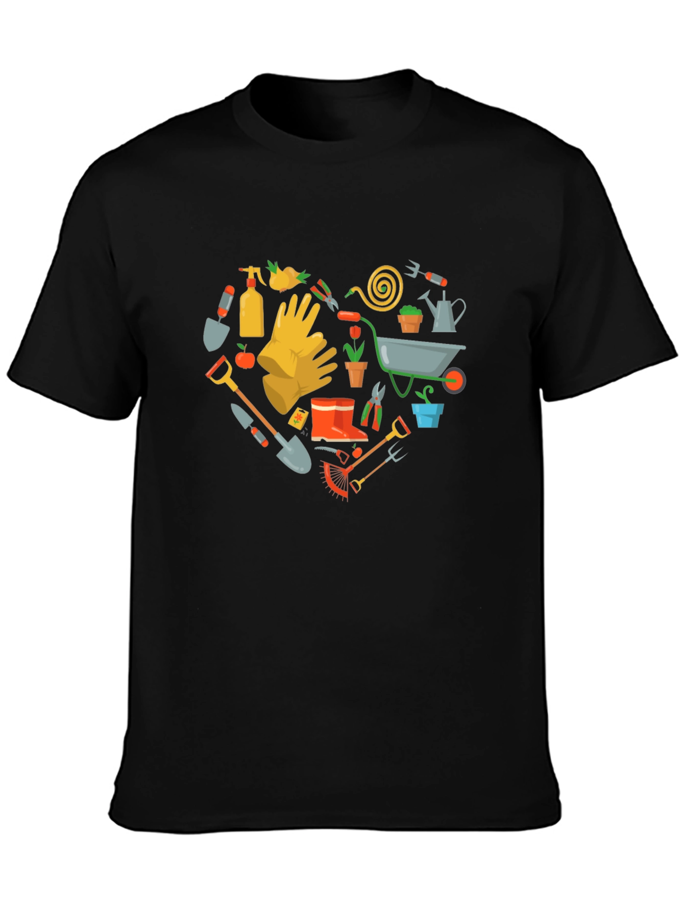 Gardening Heart T-Shirt Love Gardening Tee