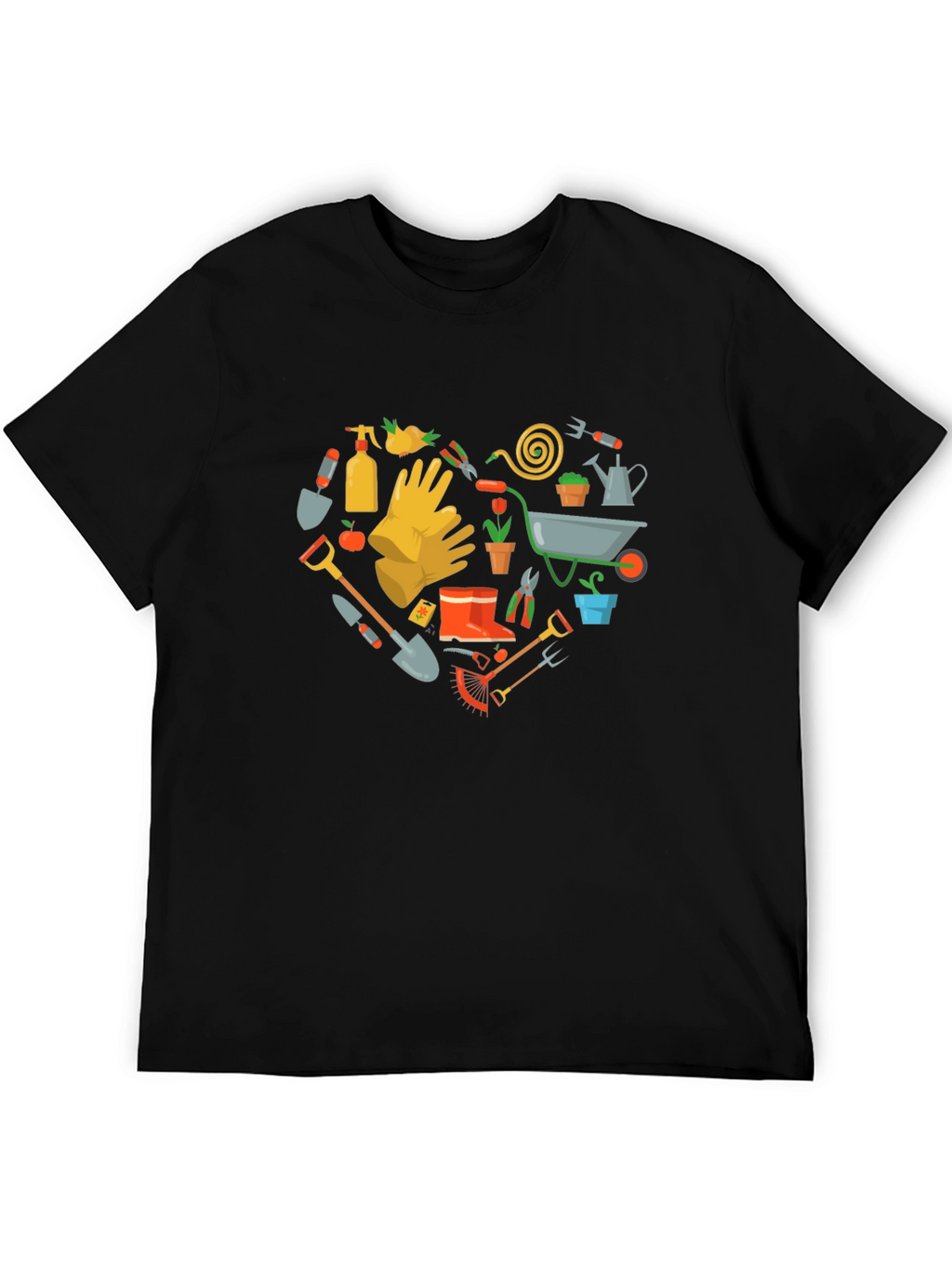 Gardening Heart T-Shirt Love Gardening Tee