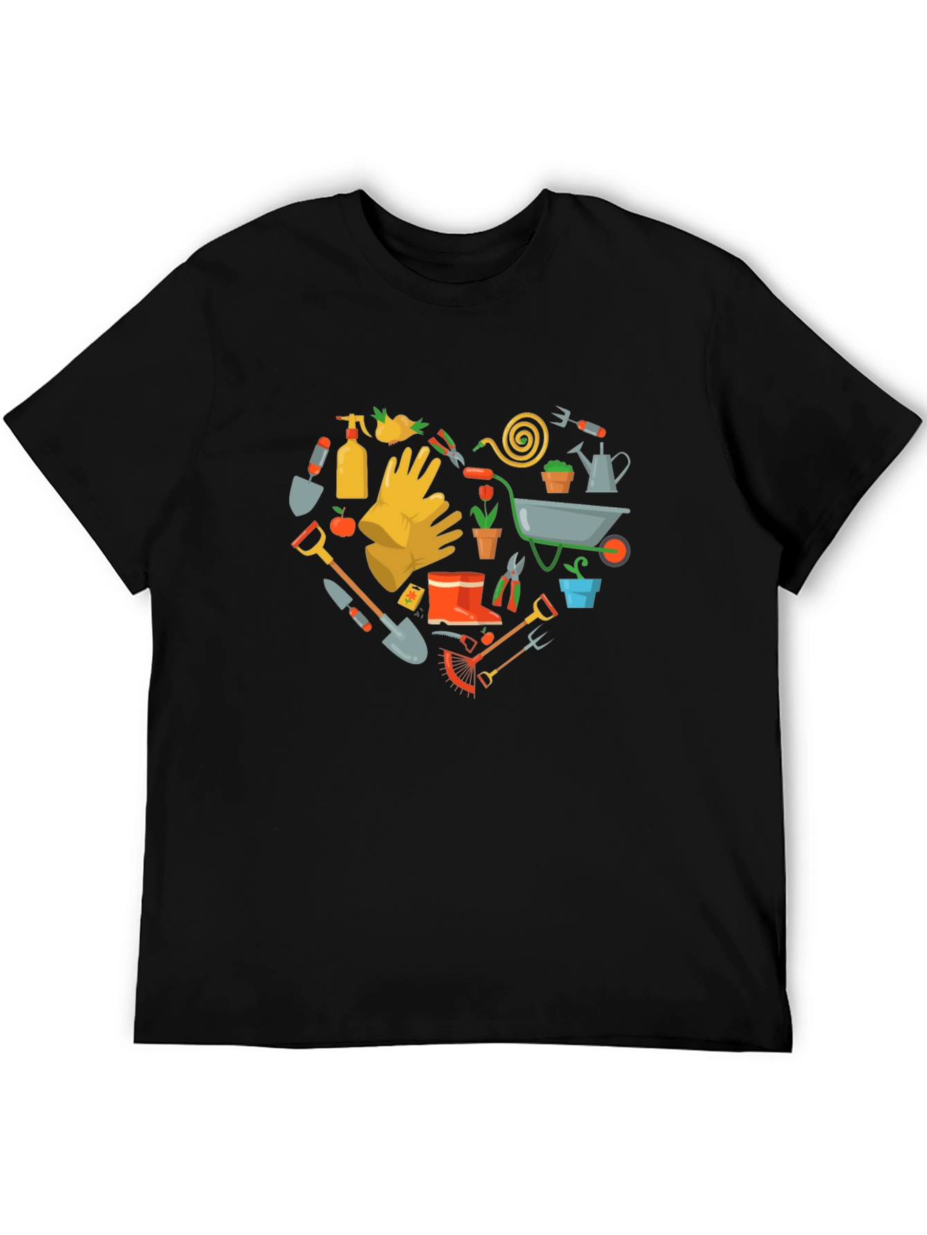 Gardening Heart T-Shirt Love Gardening Tee