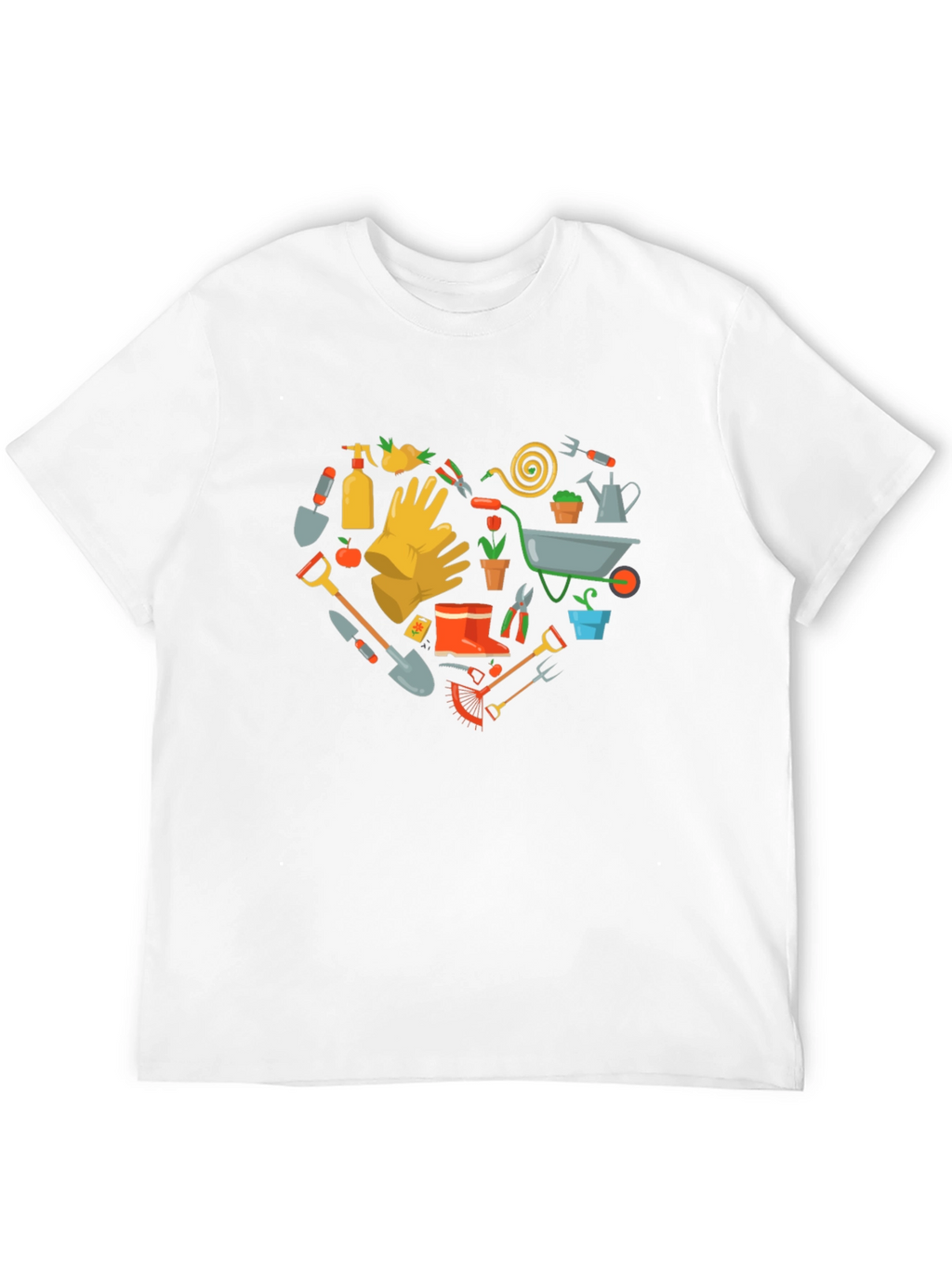 Gardening Heart T-Shirt Love Gardening Tee