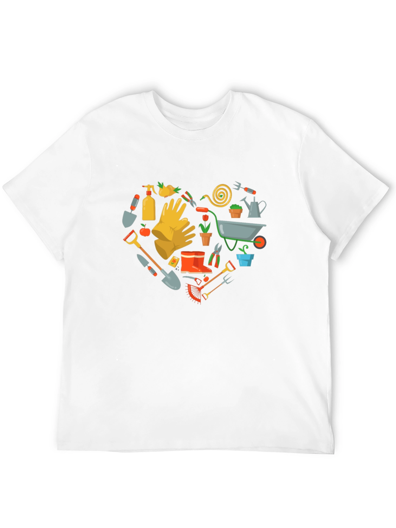 Gardening Heart T-Shirt Love Gardening Tee