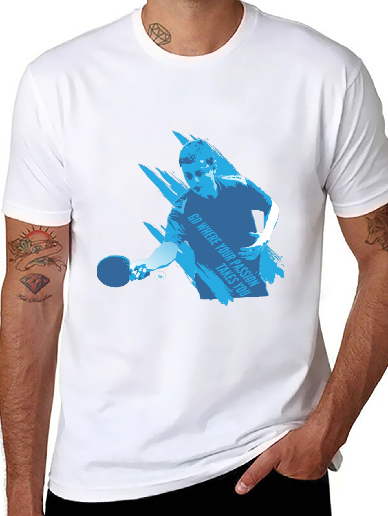 Ping Pong Player Graphic Tee - Passion Inspired