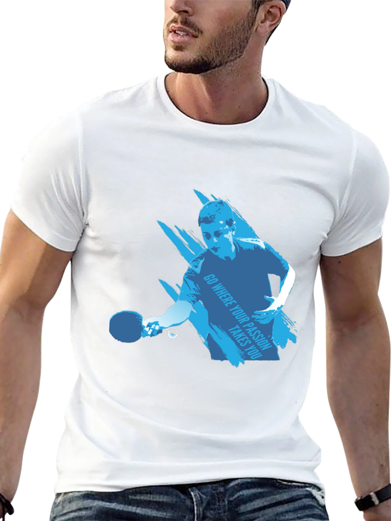 Ping Pong Player Graphic Tee - Passion Inspired
