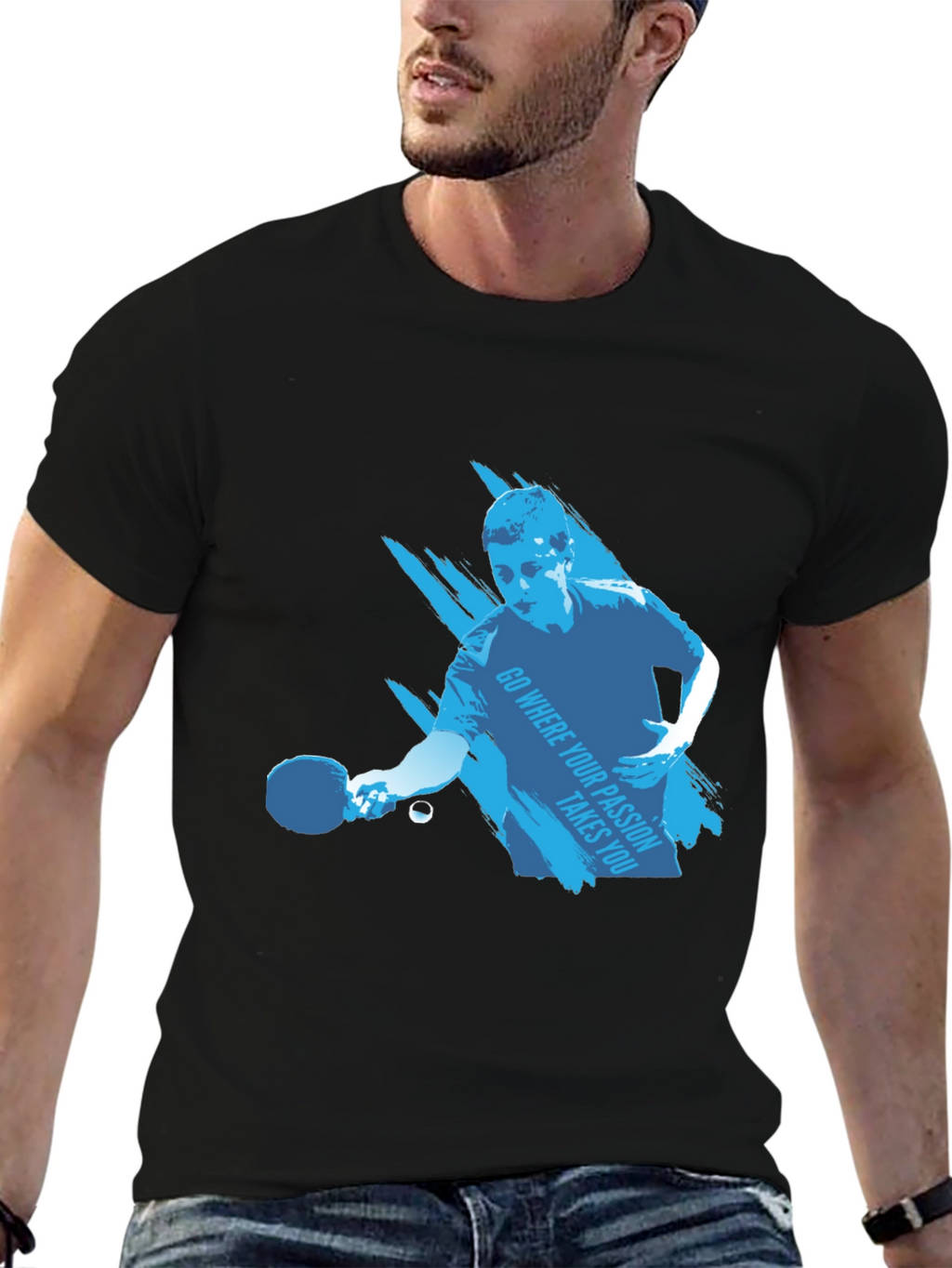 Ping Pong Player Graphic Tee - Passion Inspired
