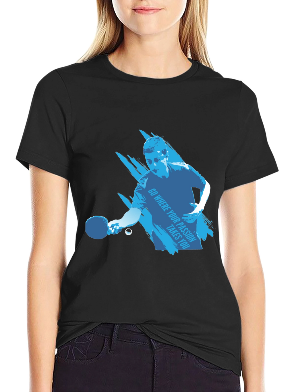 Ping Pong Player Graphic Tee - Passion Inspired