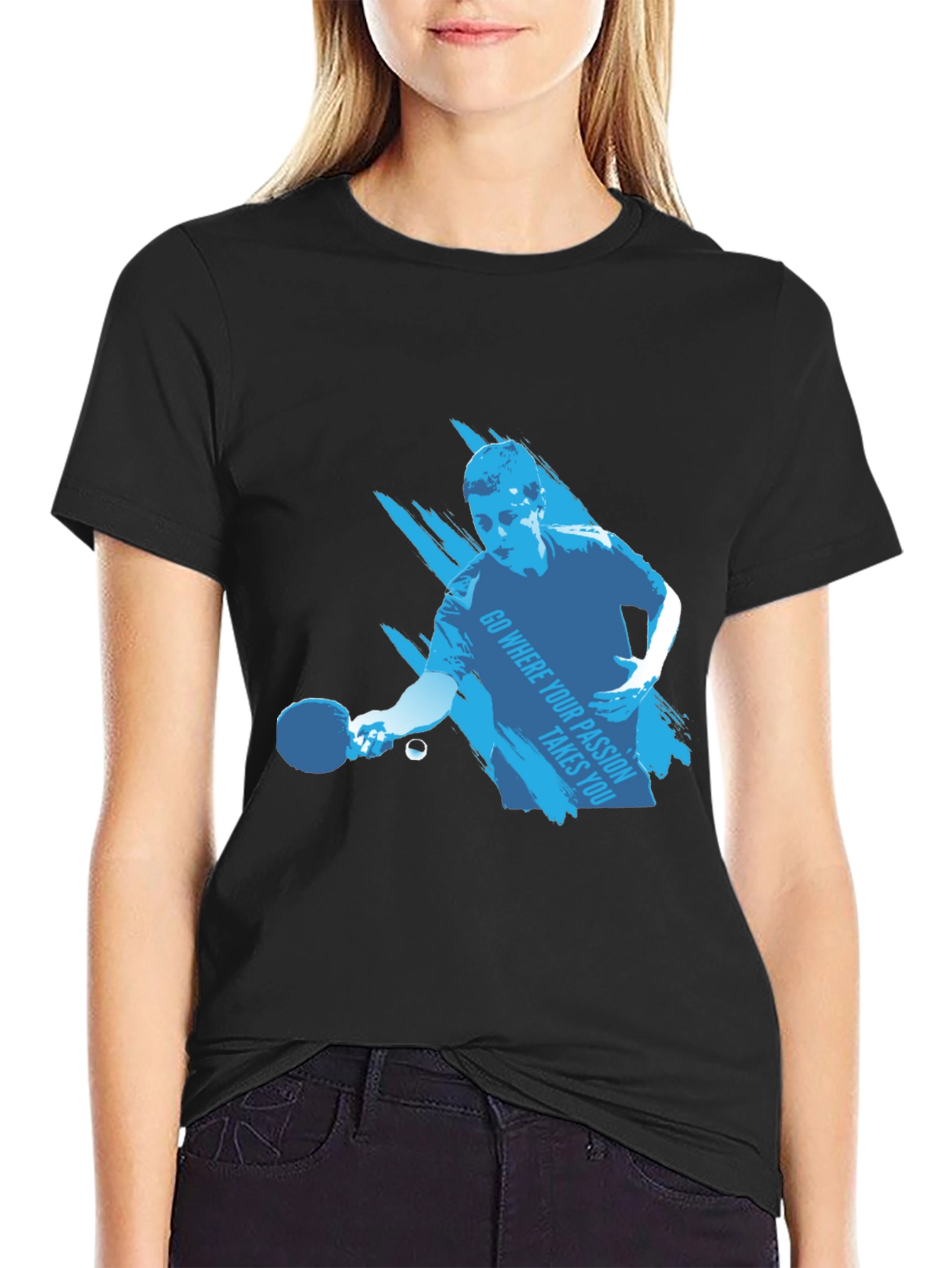 Ping Pong Player Graphic Tee - Passion Inspired