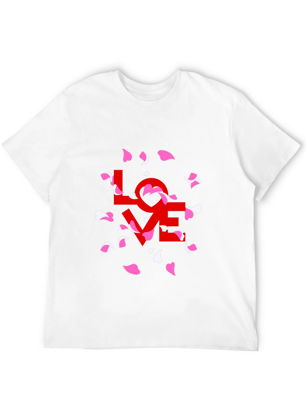 Love Petals Graphic Tee - Stylish Black T-Shirt