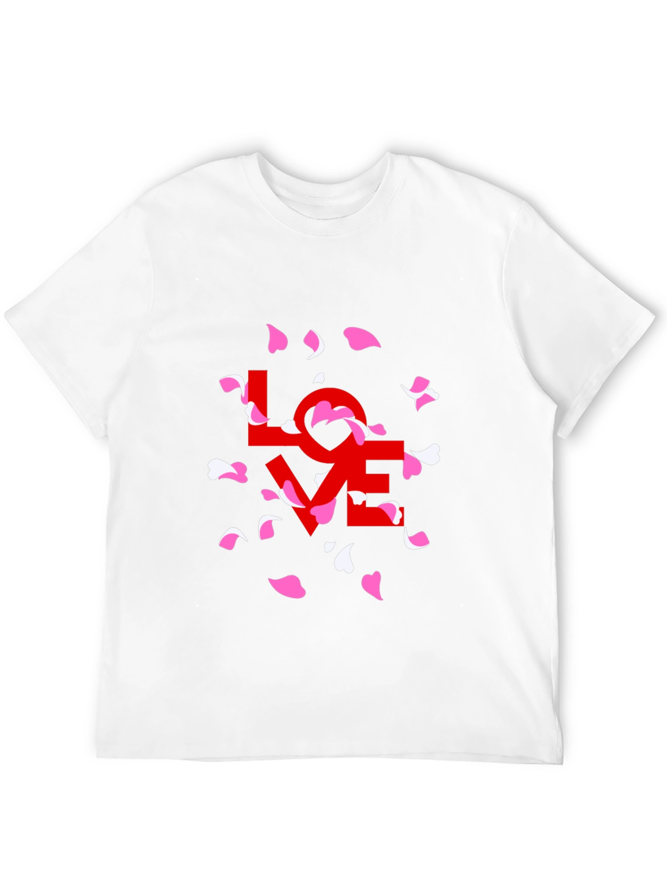 Love Petals Graphic Tee - Stylish Black T-Shirt