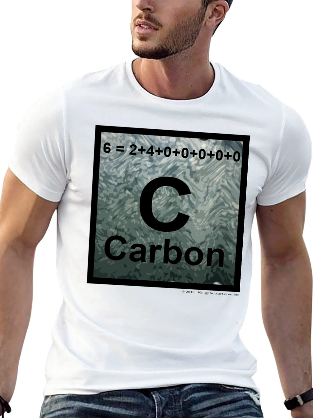 Carbon Periodic Table T-Shirt Science Tee