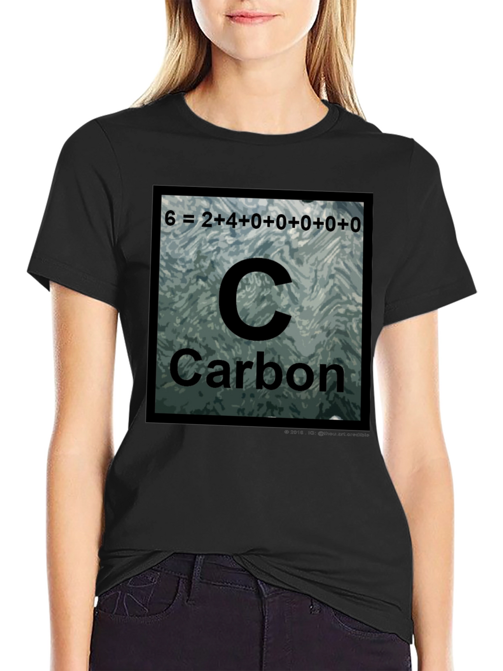 Carbon Periodic Table T-Shirt Science Tee