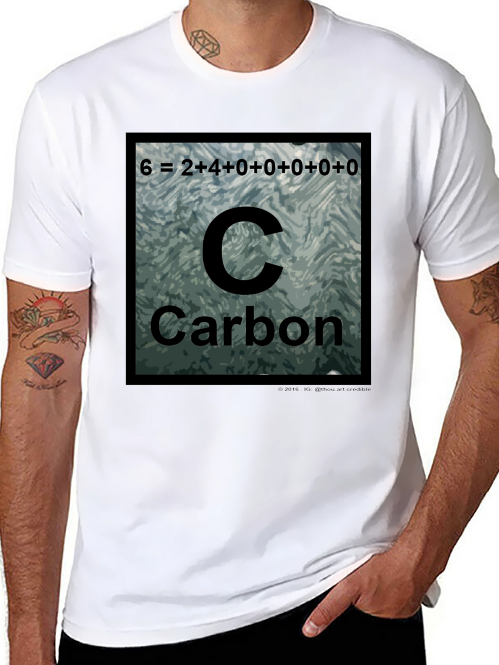 Carbon Periodic Table T-Shirt Science Tee
