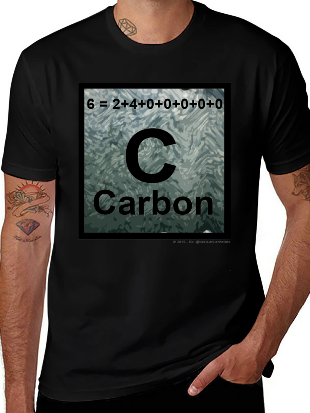 Carbon Periodic Table T-Shirt Science Tee