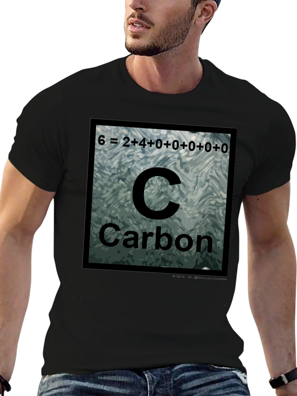 Carbon Periodic Table T-Shirt Science Tee