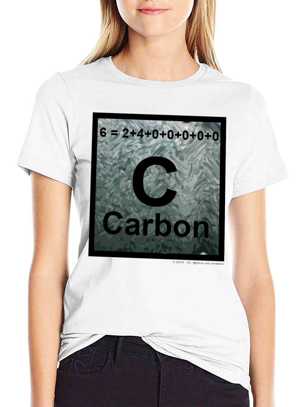 Carbon Periodic Table T-Shirt Science Tee
