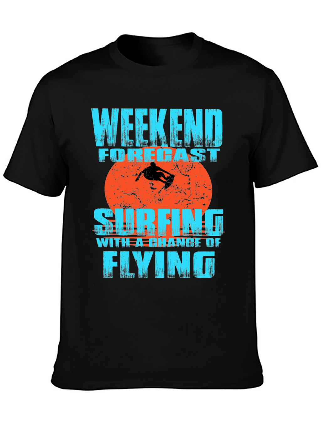 Weekend Forecast Surfing Graphic T-Shirt