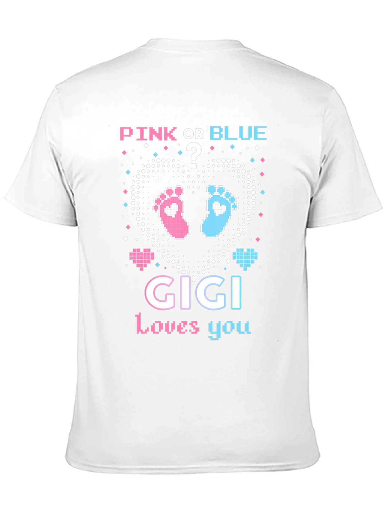 Pink or Blue Gigi Loves You Baby Reveal Tee