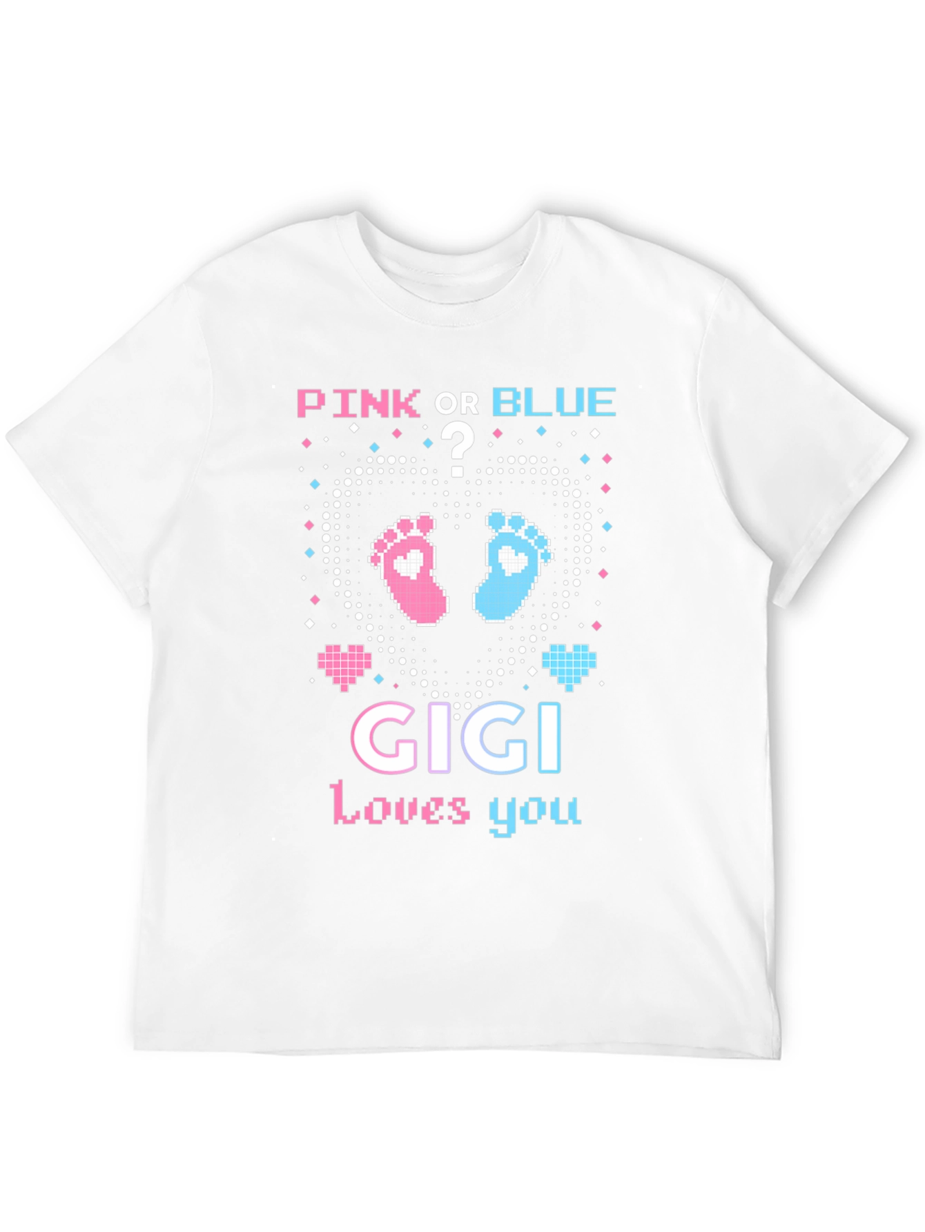 Pink or Blue Gigi Loves You Baby Reveal Tee