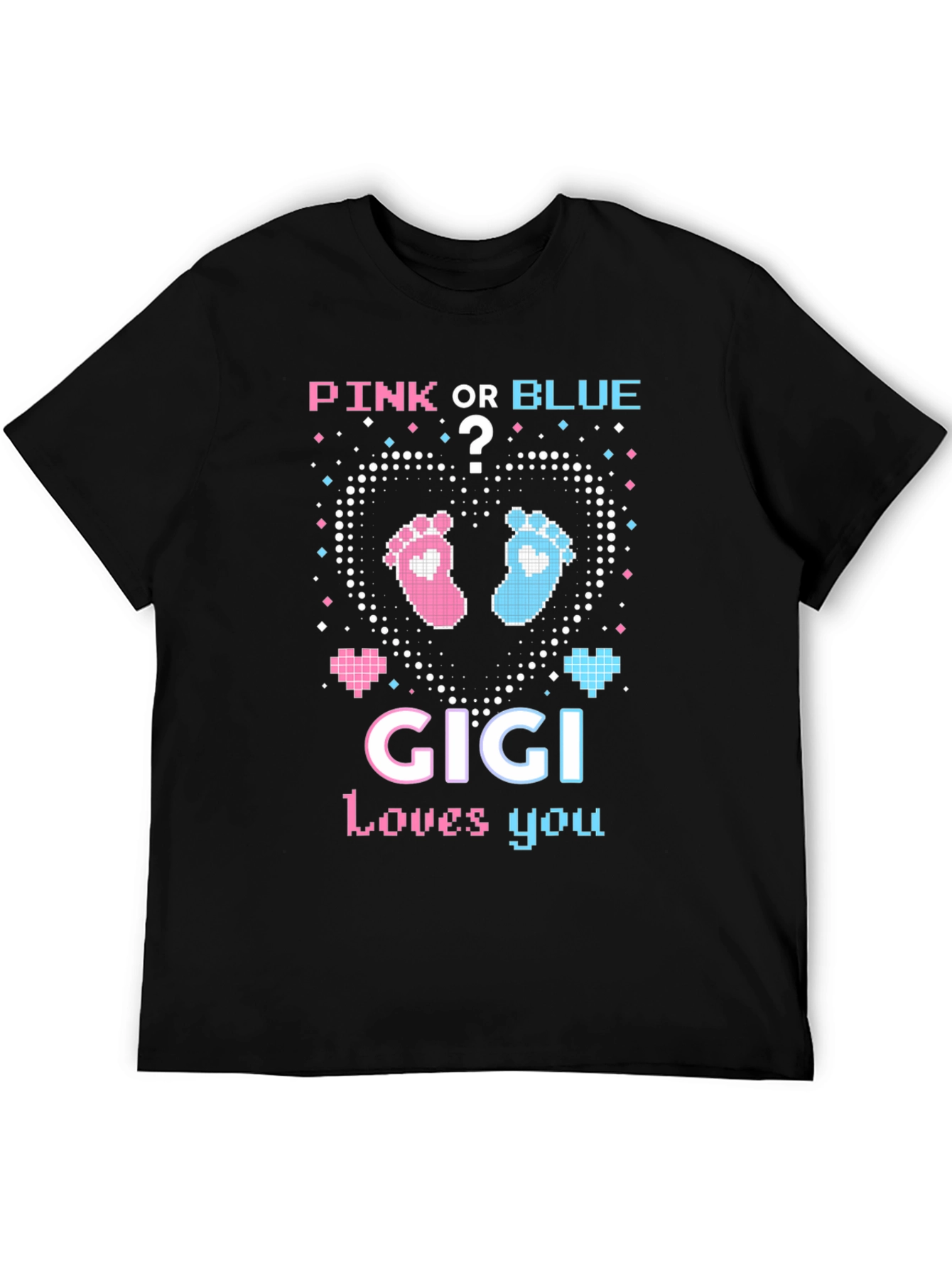 Pink or Blue Gigi Loves You Baby Reveal Tee