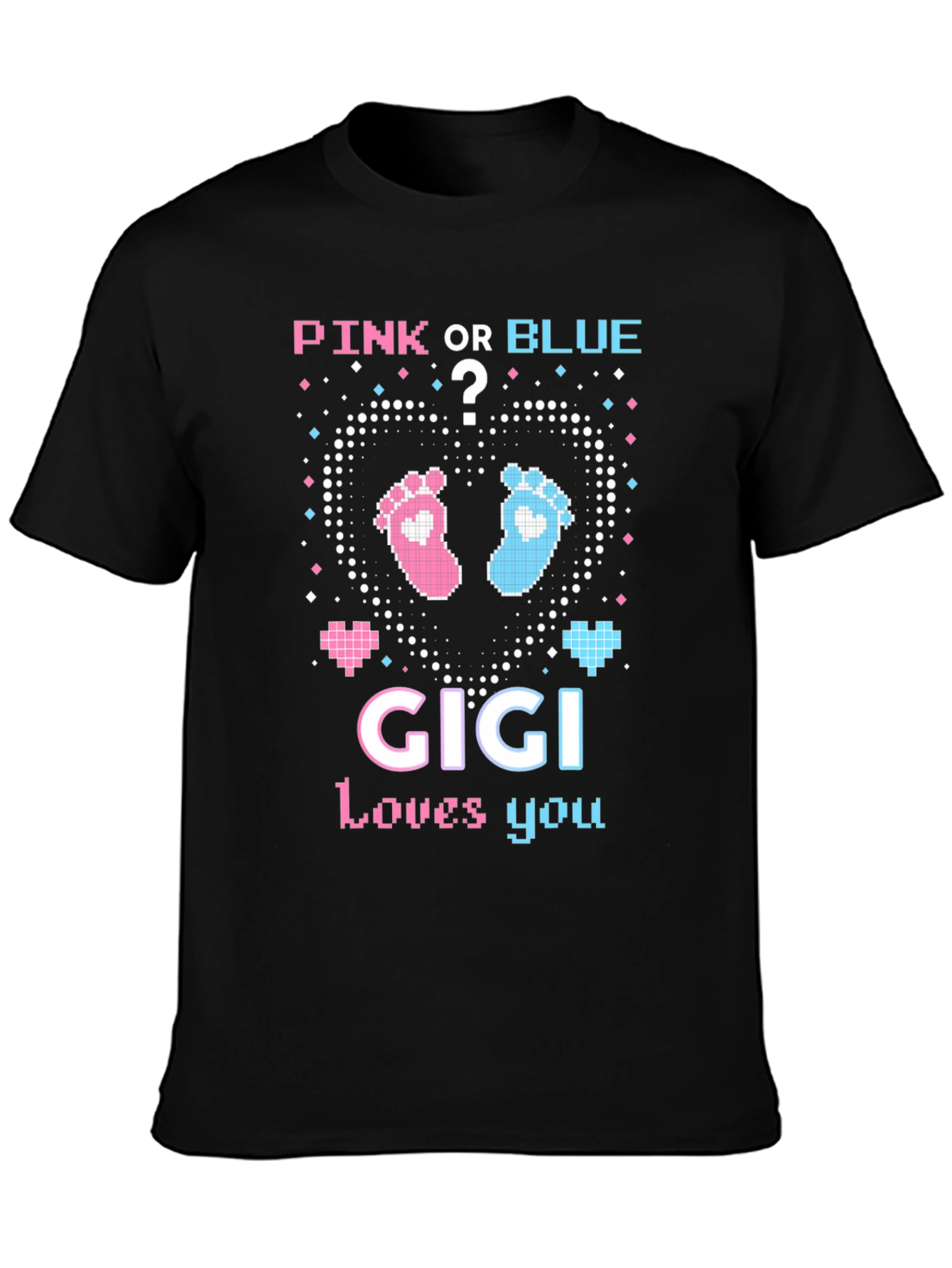 Pink or Blue Gigi Loves You Baby Reveal Tee