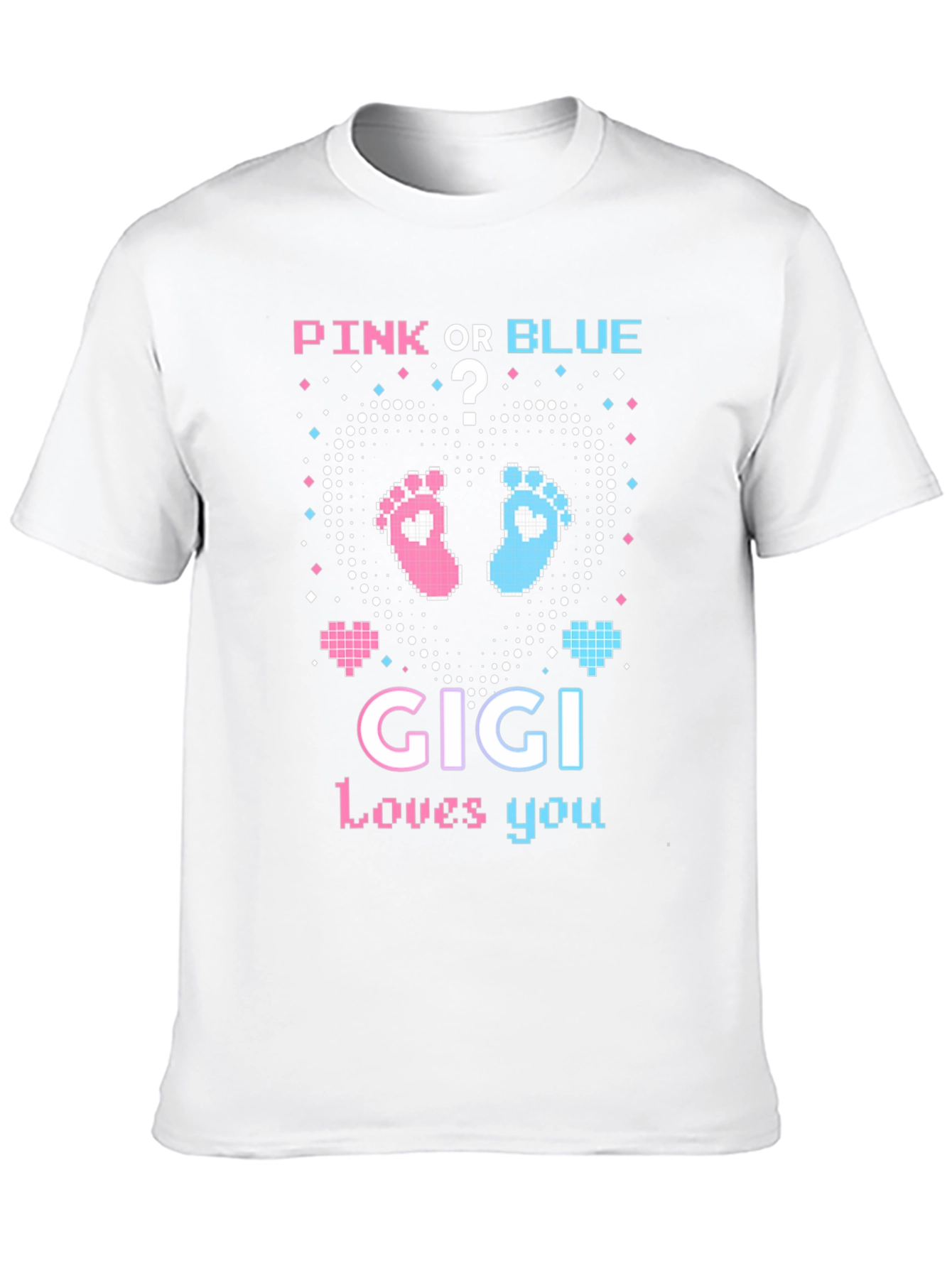 Pink or Blue Gigi Loves You Baby Reveal Tee