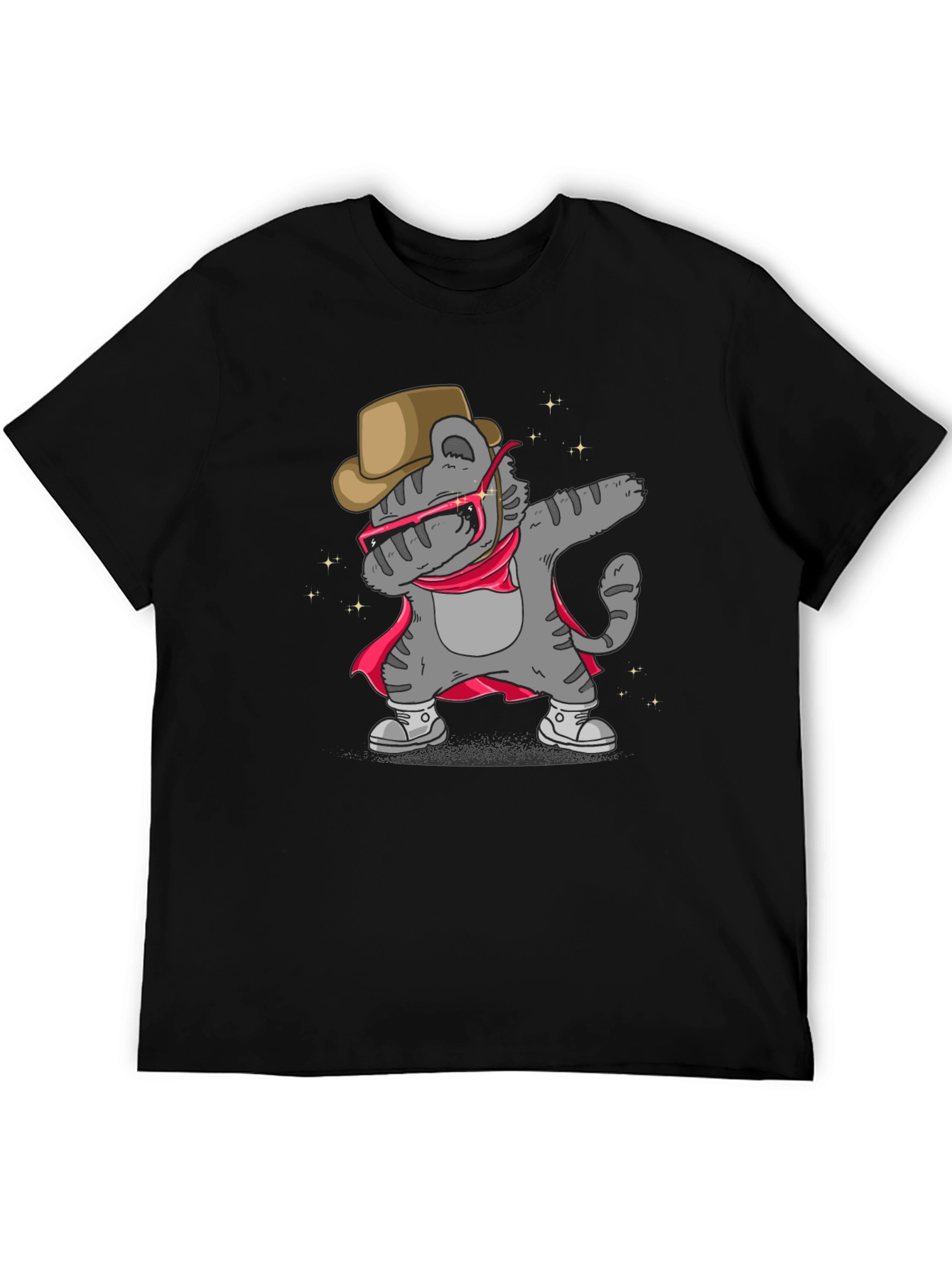 Dabbing Cat Cowboy T-Shirt