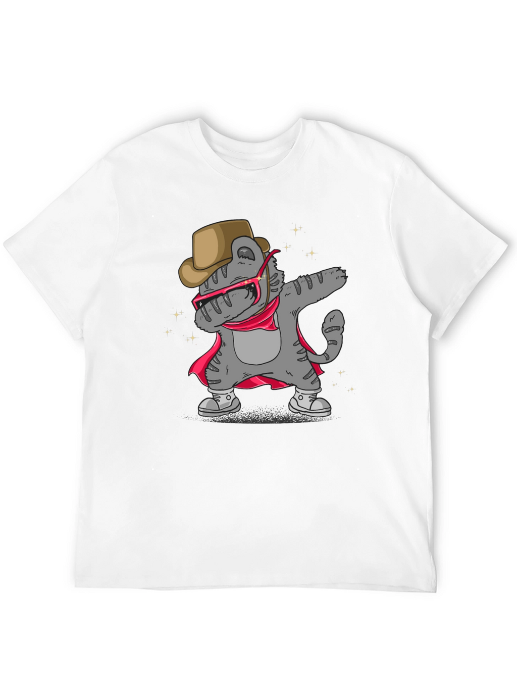 Dabbing Cat Cowboy T-Shirt