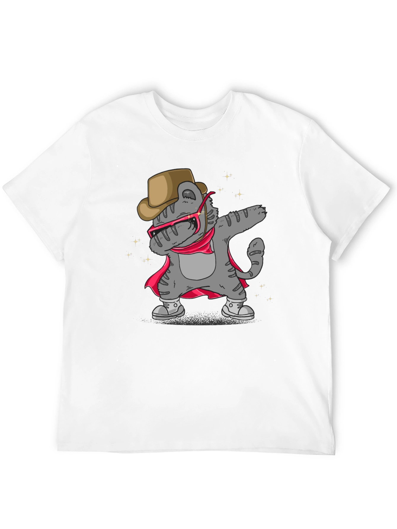 Dabbing Cat Cowboy T-Shirt