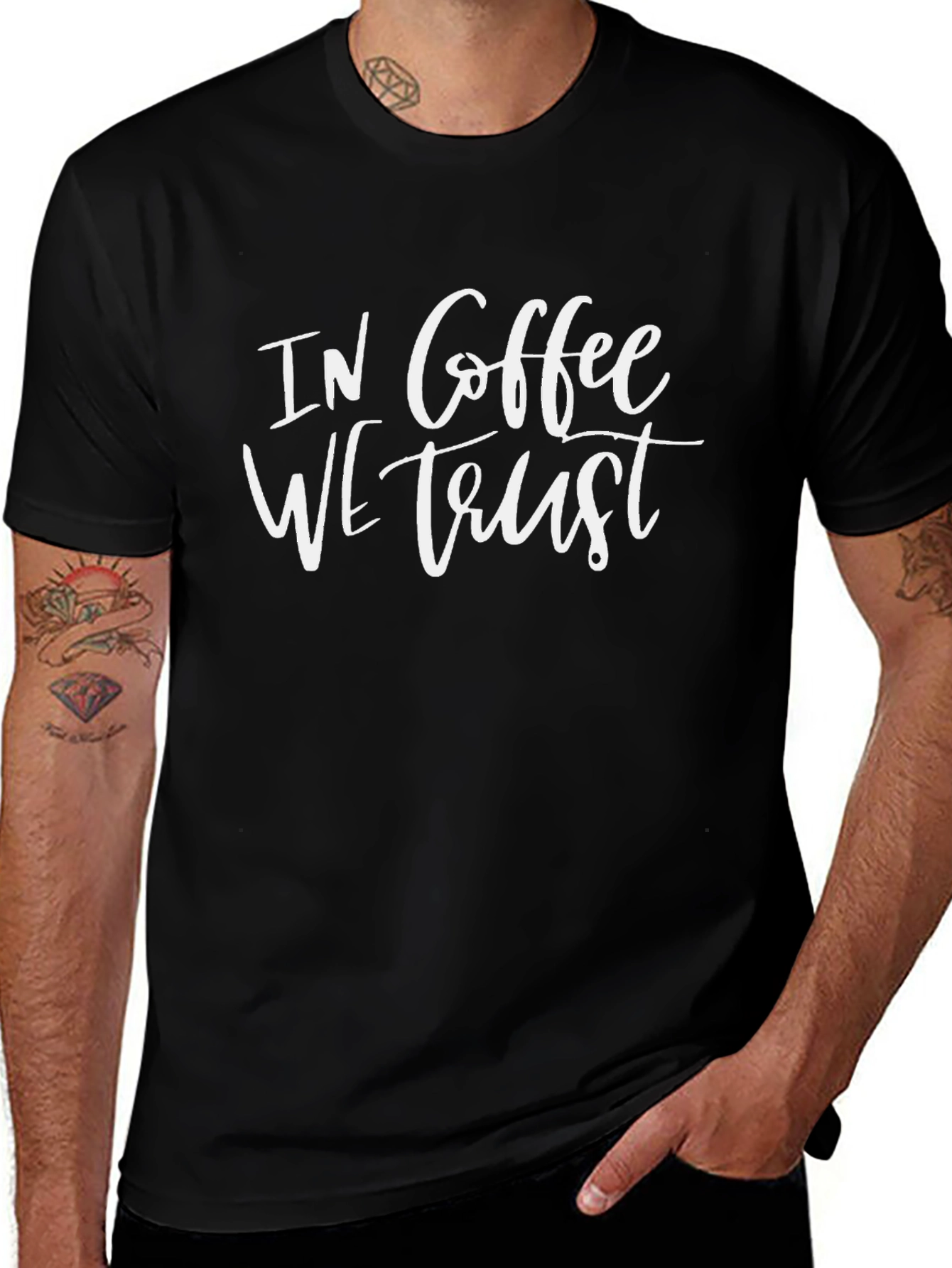 In Coffee We Trust Graphic T-Shirt