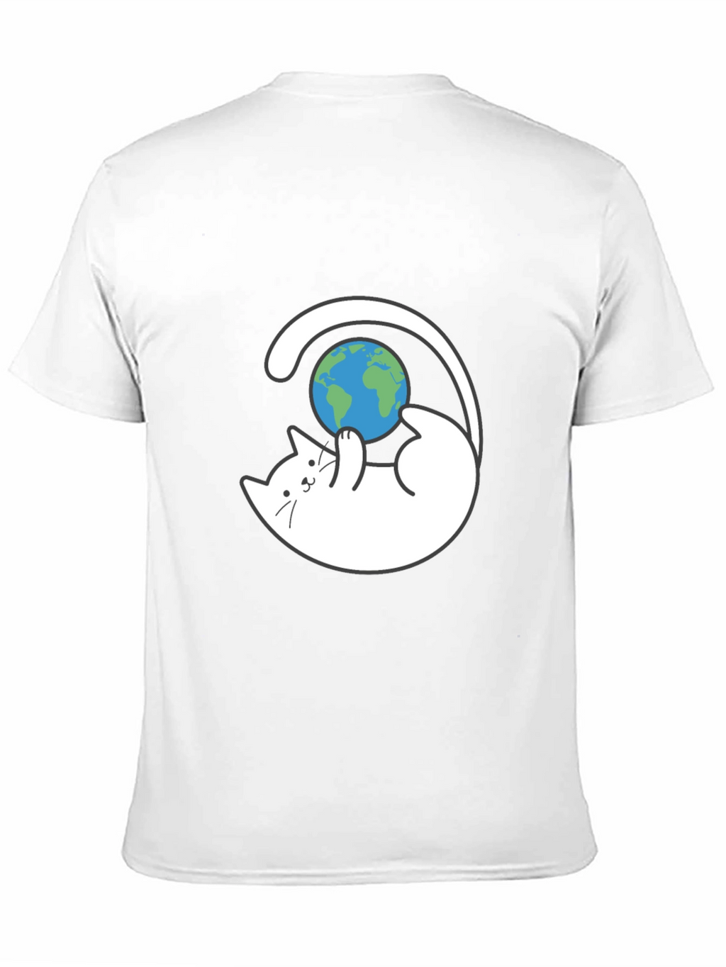 Cat Playing With Earth T-Shirt