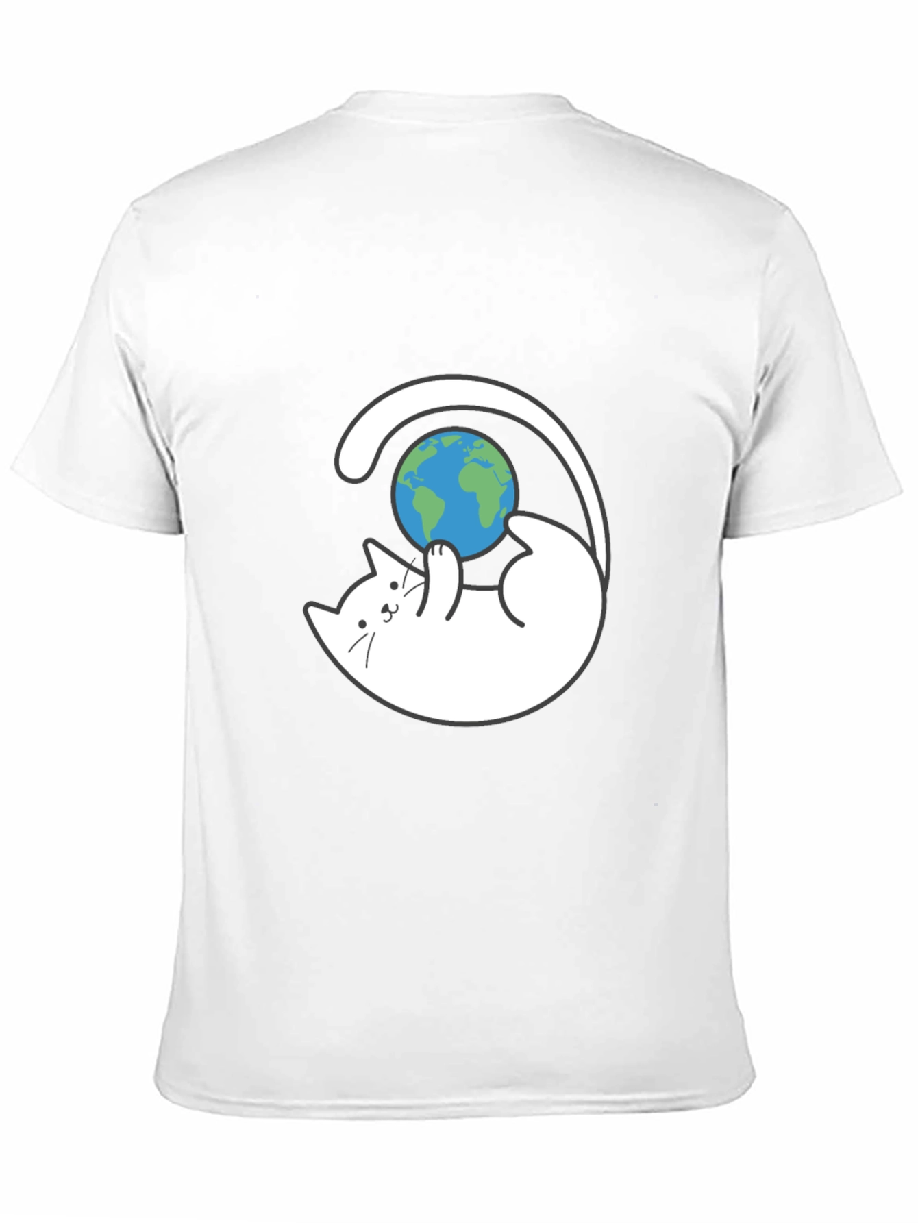 Cat Playing With Earth T-Shirt