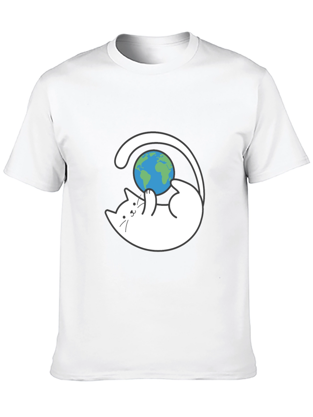 Cat Playing With Earth T-Shirt